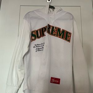 Supreme baseball jersey hoody